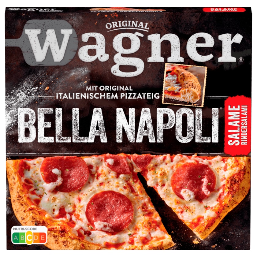 Original Wagner Ernst Wagners Bella Napoli Salame Pizza Salami tiefgefroren 430g